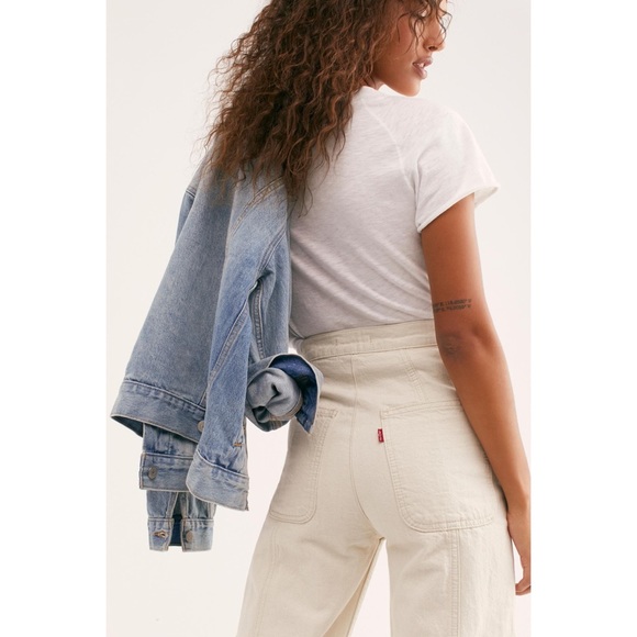 NWT Levi's Wellthread Hemp Ribcage Crop Wide Jeans - Picture 5 of 6